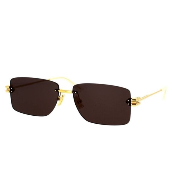 NEW BOTTEGA VENETA SQUARE GRAY SUNGLASSES BOTTEGA VENETA BV1126S 002 SUNGLASSES